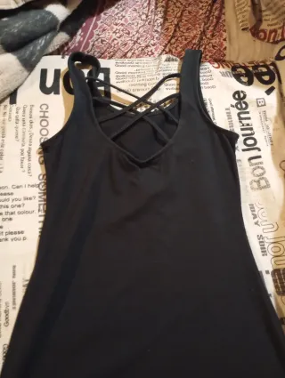 Vestido Calvin Klein Negro Corto