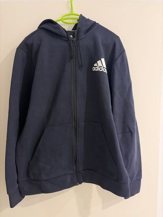 Chaqueta Adidas Azul con Cremallera