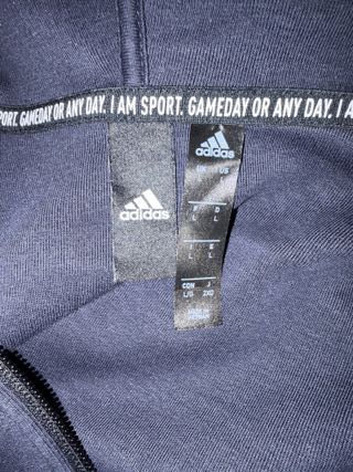 Chaqueta Adidas Azul con Cremallera