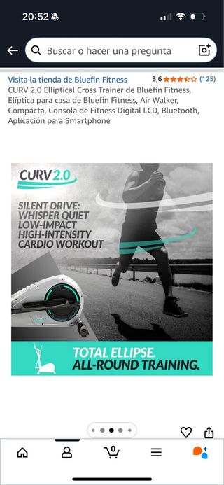 Elíptica Bluefin Fitness CURV 2.0