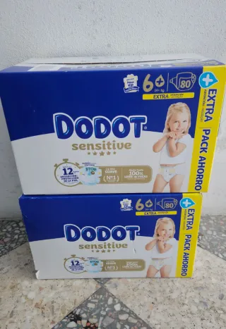 160 Pañales Dodot Sensitive T6+ (2x80)