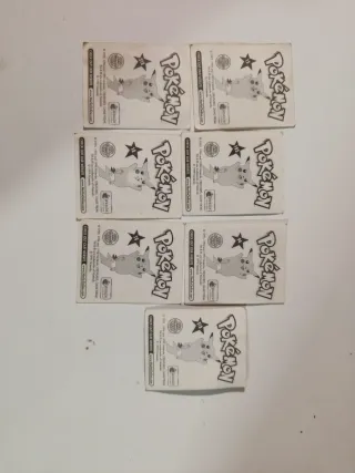 Pegatinas Pokémon Antiguas