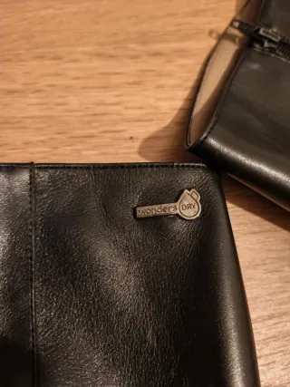 Botas Wonders Dry Negras de piel