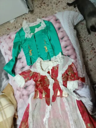 Traje Fallero Rojo y Verde