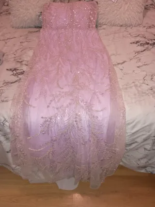 Vestido de fiesta rosa/morado talla 42