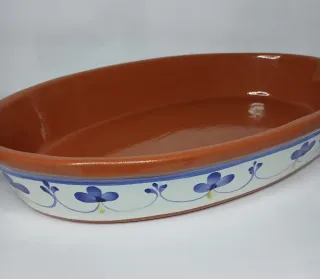 Travessa de barro artesanal