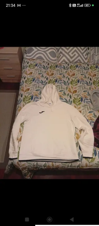 Sudadera Joma Blanca Talla M