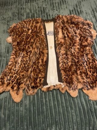 Chaleco de pelo estampado leopardo