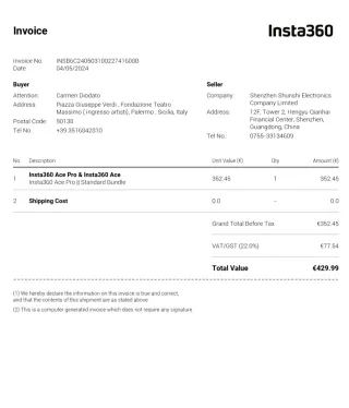 Insta360 Ace Pro + Custodia Subacquea