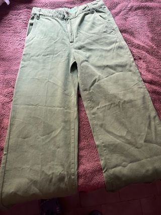 Pantalón campana verde