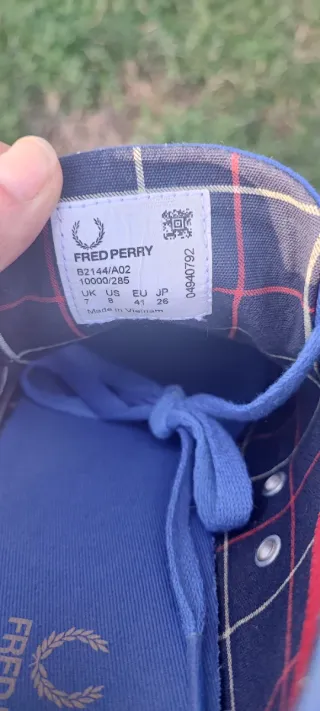 Zapatillas Fred Perry Azules Talla 41