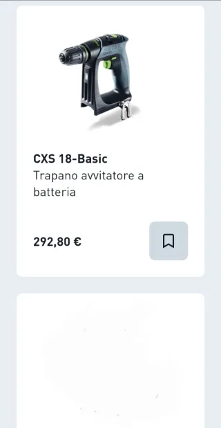 Avvitatore Festool CXS 18 Systainer