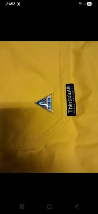 Tuta da pesca impermeabile gialla Taglia XL