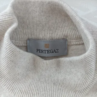 Jersey PERTEGAZ cuello alto beige