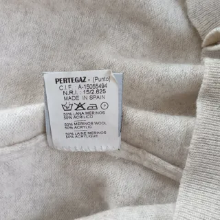 Jersey PERTEGAZ cuello alto beige