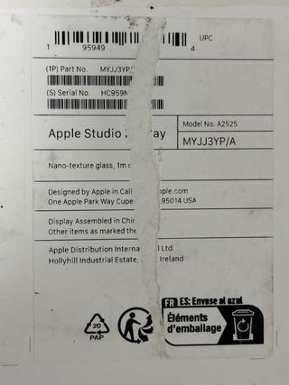 Apple Studio Display - Vidrio nanotexturizado A252