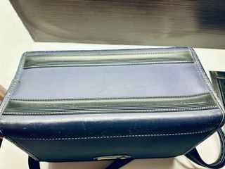 Beauty case Samsonite vintage blu oro