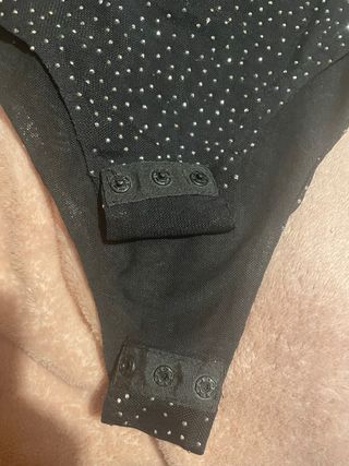 Body nero LISSIMO tg Unica con strass