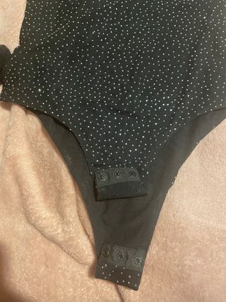 Body nero LISSIMO tg Unica con strass
