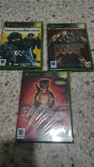 Xbox clasica Cristal Transparente + 8 Juegos