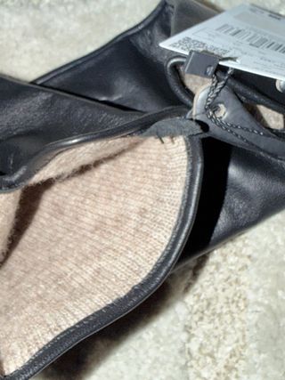 Guantes MANGO 100% piel e interior de lana