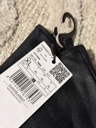 Guantes MANGO 100% piel e interior de lana