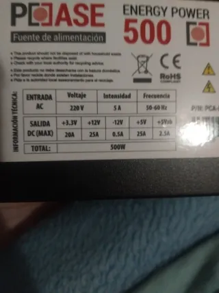 Ventilador de PC Negro