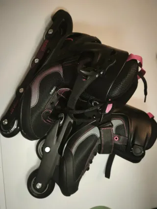 Patines en línea Oxelo negros con bolsa