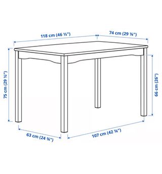 Mesa y 4 sillas HÄGERNÄS IKEA