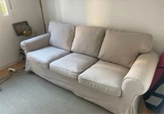 Sofá Ikea Ektorp Tela Beige