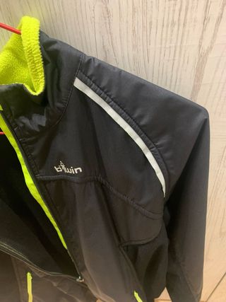 Chaqueta Ciclismo Btwin Talla XL Negra