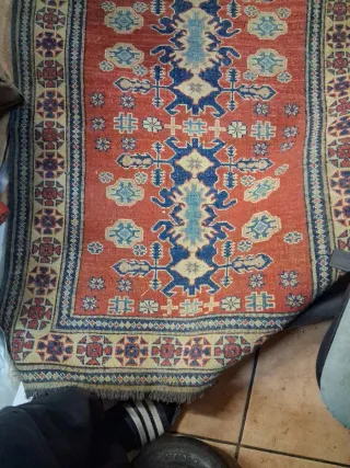 Tappeto da corridoio tradizionale in lana