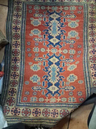 Tappeto da corridoio tradizionale in lana