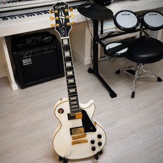 Epiphone Les Paul Custom Alpine White .Impecable