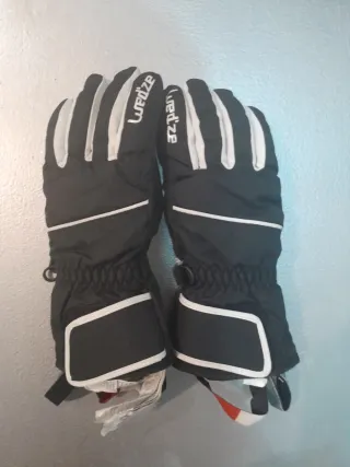 Guantes Wedze Niños Negro/Blanco