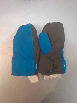 Guantes Wedze Niños Negro/Blanco