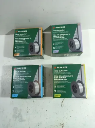Lote 4 rollos hilo soldadura Parkside