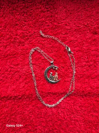 Colar Lua Irmãs Estrelas Prateado e Dourado