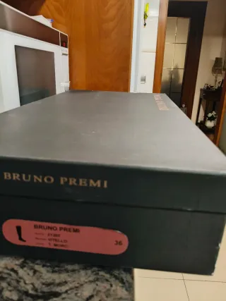 Botas altas de piel BRUNO PREMI negras