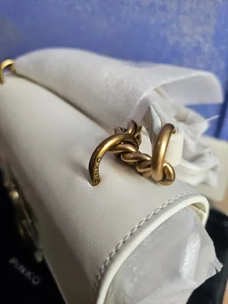 Borsa Pinko Love Bag Icon Pelle Bianca