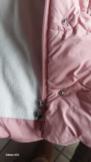 Giubbino rosa Prenatal con cappuccio