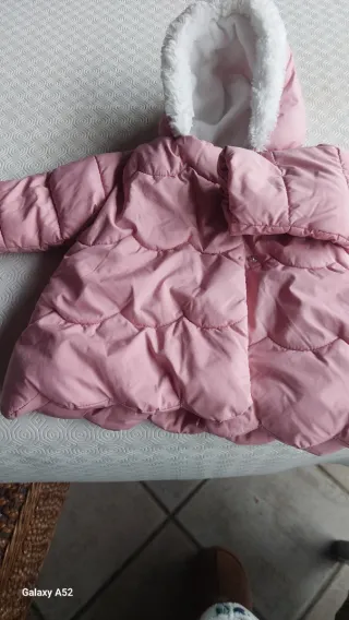 Giubbino rosa Prenatal con cappuccio