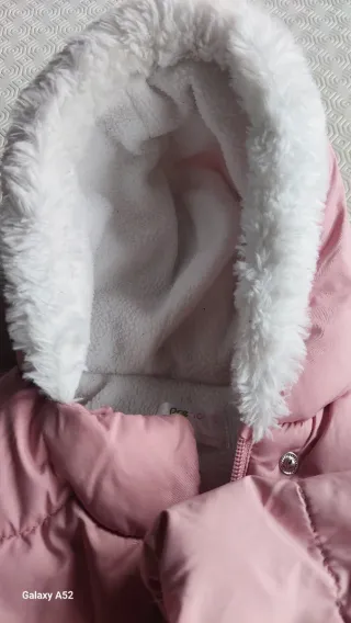 Giubbino rosa Prenatal con cappuccio