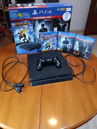 PS4 Slim 1TB + 3 Juegos