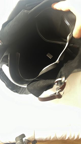 Bolso De Piel Bimba y Lola Negro Grande