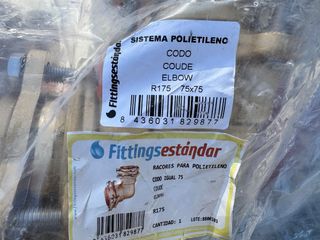 Piezas metálicas para polietileno 75 y 90