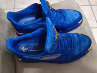 Scarpe Giuseppe Zanotti Blu e Oro