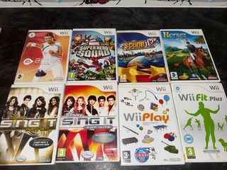 Lote 8 Juegos Wii: EA Active, Marvel, Horsez, Wii