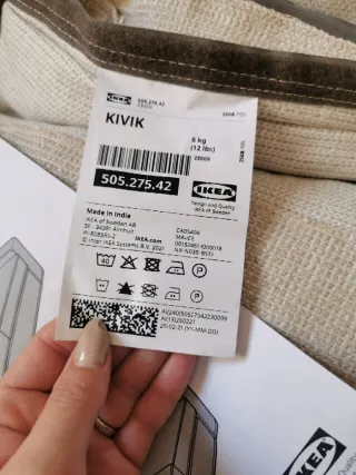 Funda KIVIK 2 plazas beige sin usar