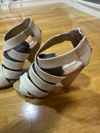 Sandalias Mango Beige Talla 38